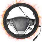 Graphene Heated Steering Wheel Cover Far Infrared PU Leather Material ODM
