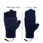 Washable Electric Heated Gloves USB Powered Button Closure Fingerless type