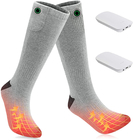 Graphene Winter Insulated Men Women Thermal Heated Ski Socks Long With Heating Electric Heated Socks