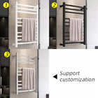 Graphene Electric Hot Towel Rack , Heated Towel Rack Wall Mounted with Timer