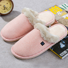 Graphene Film Electric Foot Warmer Slippers , Washable Electric Warming Slippers
