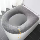 Detachable Toilet Seat Warmer Cover Washable Zipper Closure Type ODM