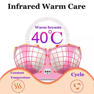 Electric Breast Massage Bra For Breast Development And Elasticity Restoration With Infrared Heating And Vibration Massage