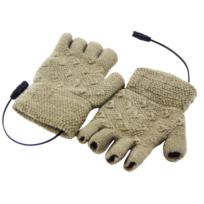 Far-Infrared Heated Knitted Wool Electric Heated Gloves For Winter Warmth And Comfort