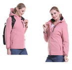 Down Hoodie Electric Heating Jacket Washable Usb Charging Long Puffer Coat