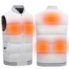 Fast USB Charging 5V 2.1A Electric Heated Waistcoat Far Infrared For Fishing