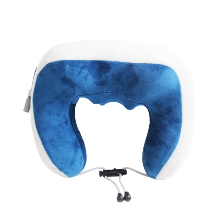 Best Custom Premium U Shape Multifunction Adjustable Memory Foam Massage Heat Portable Trip Neck Pillow