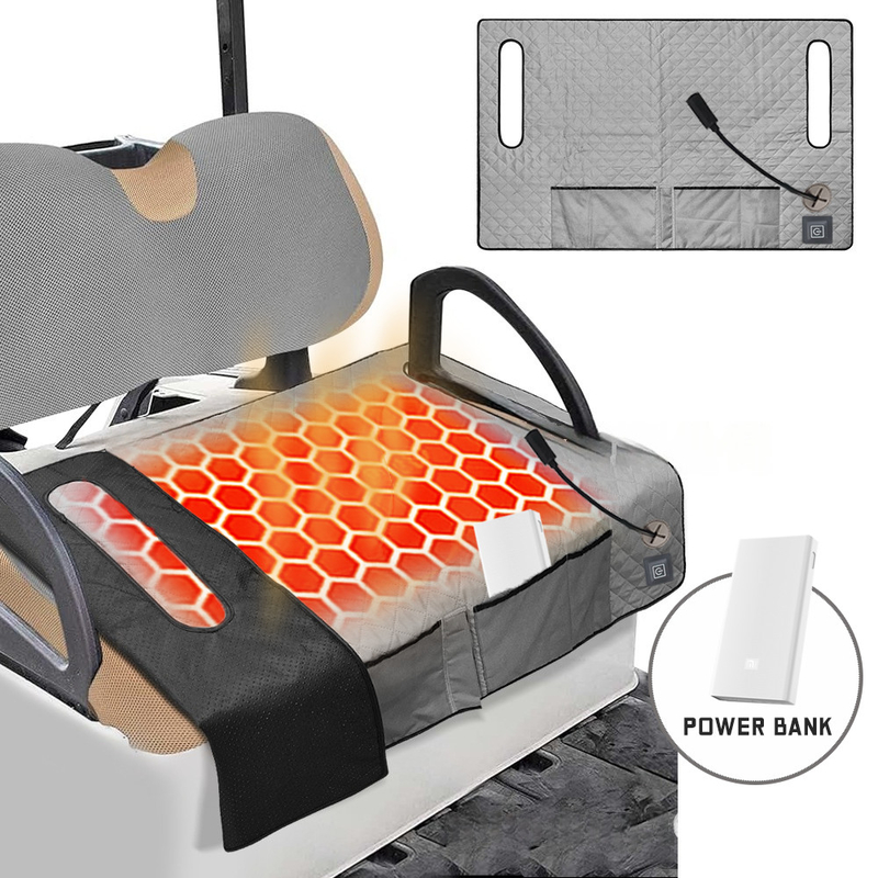 Overheat Protection Golf Heating Pad For Golf Cart Heating Seat Cushion Washable Material DC/AC Power Source