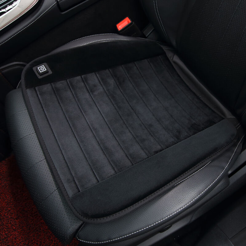 Factory Wholesale Eco-friendly Car Heating Cushion 5V Portable Battery Powered Heated Seat Cushion Crystal Velvet Square