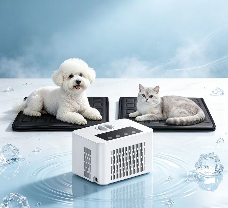 Smart pet bed water cooling pad with soft flannel fleece and waterproof TPU liner for comfortable cool rest during hot summer