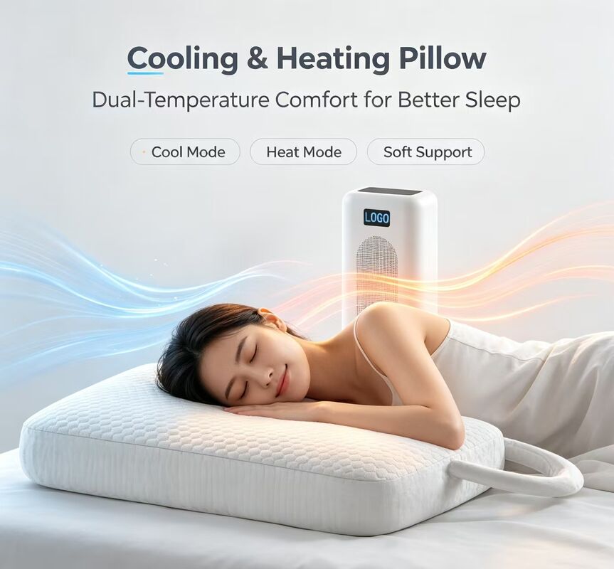 Electric Heating Pillow temperature control technology ensuring consistent heating and cooling for improved sleep and comfort