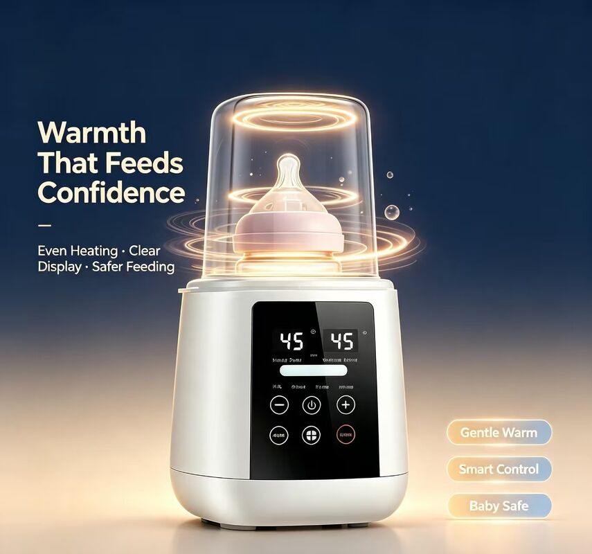 Baby Bottle Warmer Offering Multiple Heating Modes Including Steam and Warm Milk Functions with User Friendly Controls