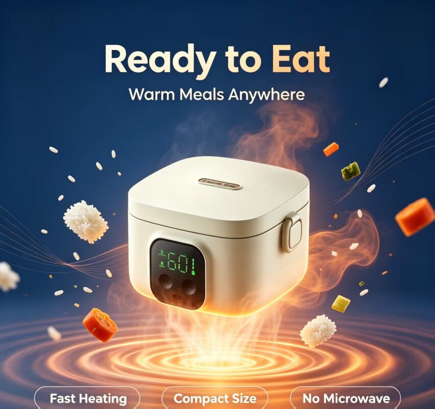 Multi-temperature USB Electric Heated Lunch Box, 304 Stainless Steel Portable Food Heating Box, 3-4 Hours Heat Preservation, 500ml Capacity Outdoor Food Warmer for Travel Camping