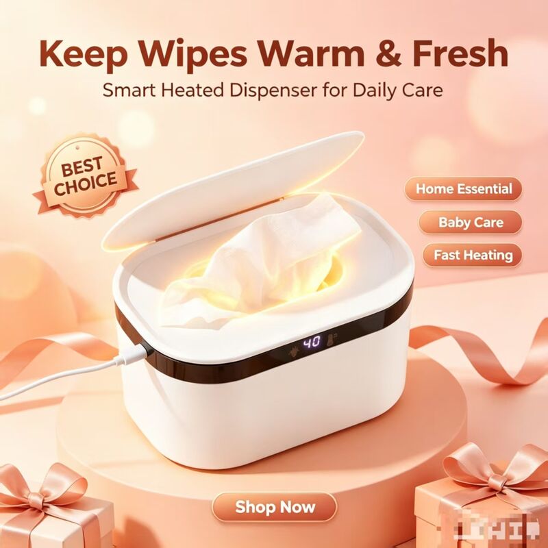 Constant Temperature Wet Wipe Heating Dispenser, Leakproof Even Heat Baby Wipe Warmer, Low Power Wipes Heater for Home and Travel