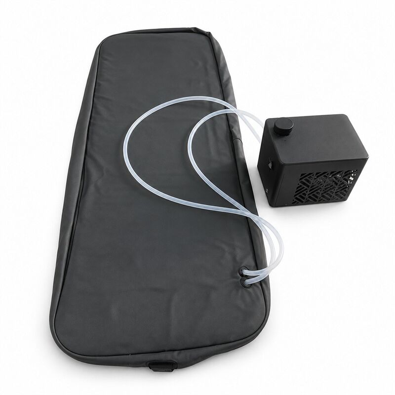 24V Golf Cart Dual-Mode Seat Cover, Water Cooling and Graphene Heating, Waterproof Bench Seat Cover with Buckle Straps and External Cooling Box, Custom Size Color Logo and Packaging