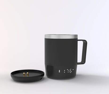 Portable Smart Mug With Digital Temperature Control Rechargeable Battery Led Display And Spill Resistant Lid For Convenient